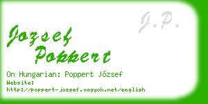 jozsef poppert business card